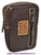 BASIC LEATHER CIGARETTE CASE WITH FRONT POCKET + 40 COLORS -Recommended- DARK BROWN