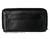 LARGE BLACK WOMEN'S LEATHER ENVELOPE WALLET BLACK