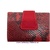 SMALL WOMEN'S WALLET IN UBRIQUE LEATHER WITH HIGH QUALITY SNAKE FINISH + COLORS SERPIENTE ROJO TODO MENOS CORREA