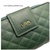 UBRIQUE WOMEN'S LEATHER WALLET WITH GOLD-COLOURED ZIPPED COIN PURSE - 3 COLOURS- GREEN