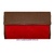 WOMEN'S LEATHER WALLET WITH SUEDE MADE IN UBRIQUE ROJO