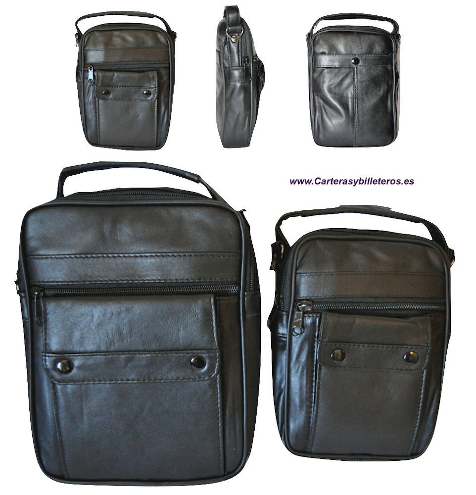 BAG OF SKIN FOR MEN VERSATILE WITH HANDLE AND SHOULDER STRAP MEDIUM 