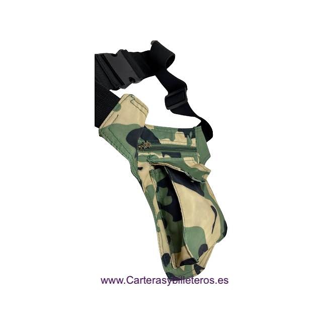 BAG TO CARRY IN THE WAIST SUPPORTED IN THE LEG OF CAMOUFLAGE 