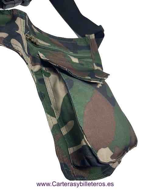 BAG TO CARRY IN THE WAIST SUPPORTED IN THE LEG OF CAMOUFLAGE 