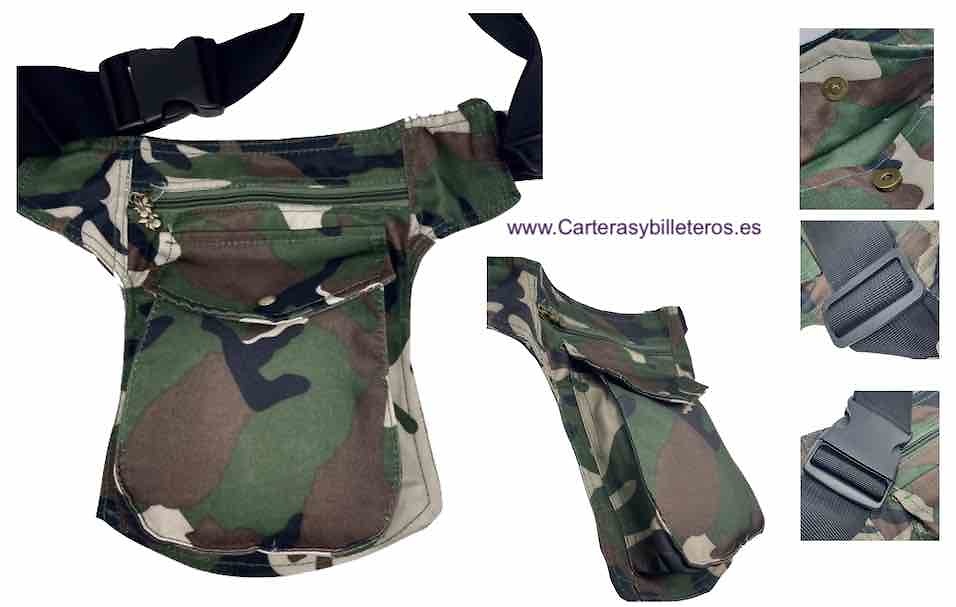 BAG TO CARRY IN THE WAIST SUPPORTED IN THE LEG OF CAMOUFLAGE 