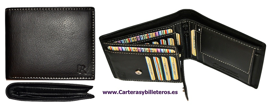 BEEF LEATHER BILLFOLD WALLET PORTFOLIO OF HIGH QUALITY 