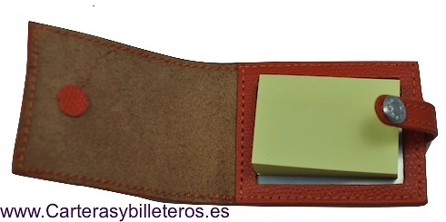 BOLÍGRAFO SET AND LEATHER PORTANOTES 