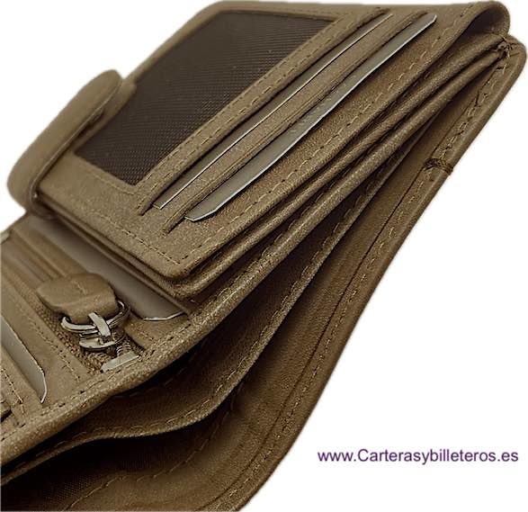 CACHAREL MEN'S WALLET WITH DOUBLE LEATHER WALLET IN LEATHER 