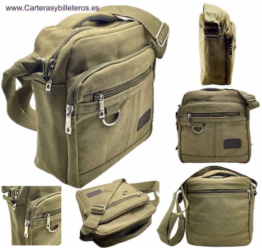 CANVAS BAG MAN WITH 5 POCKETS SIZE BIG 