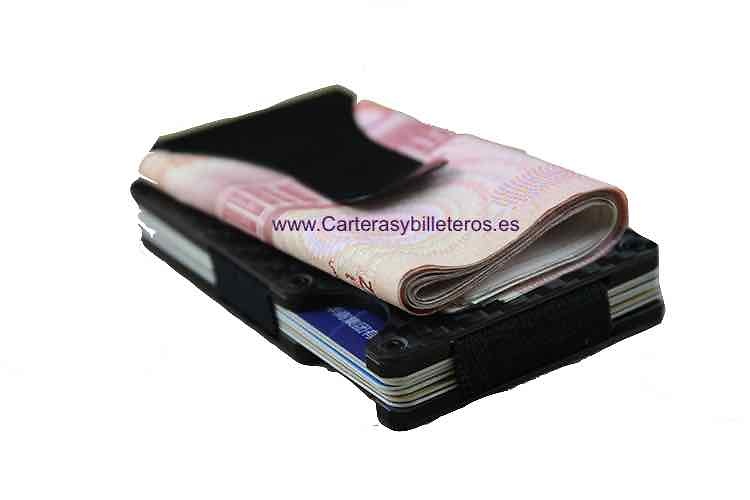 CARBON FIBER CARD HOLDER FOR THIN AND VERY RESISTANT MEN -NEW- 