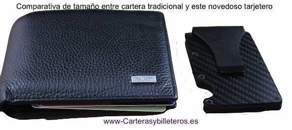 CARBON FIBER CARD HOLDER FOR THIN AND VERY RESISTANT MEN -NEW- 