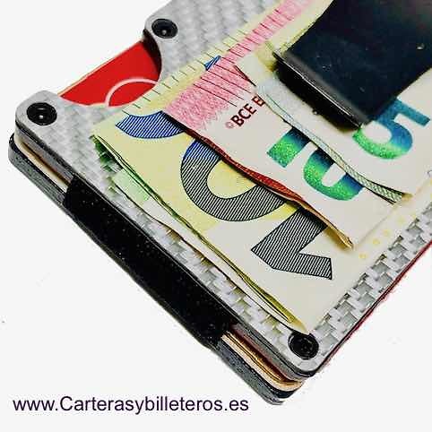 CARBON FIBER CARD HOLDER FOR THIN AND VERY RESISTANT MEN -NEW- 