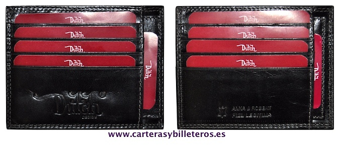 CARD HOLDER BRAND LEATHER THIN DUTCH BRAND FOR TEN CREDIT CARD 