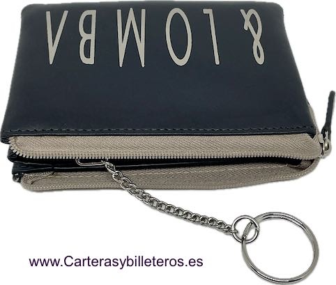 CARD HOLDER COIN PURSE WITH RING KEY RING AND FIVE COMPARTMENTS BY DEVOTA & LOMBA 