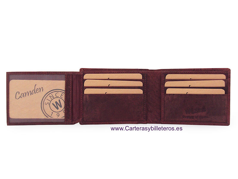 CARD HOLDER MAN WALLET IN MATTE FINISHED LEATHER 