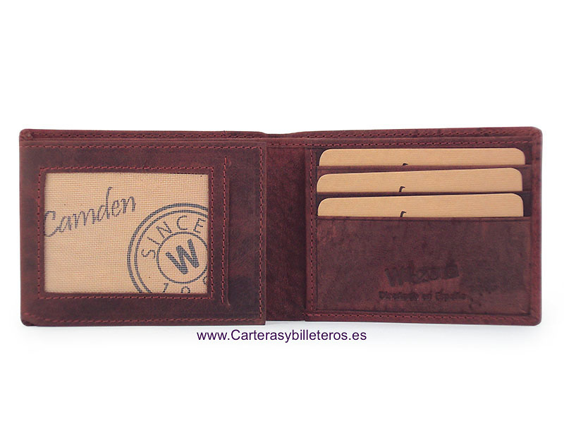 CARD HOLDER MAN WALLET IN MATTE FINISHED LEATHER 