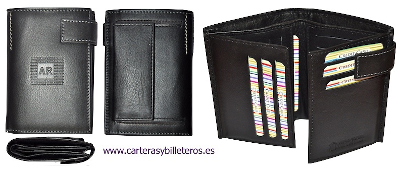 CARD HOLDER WALLET LEATHER, LARGE 