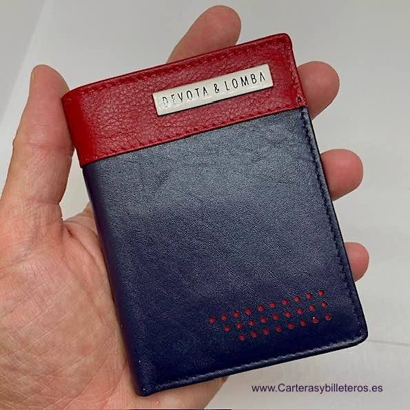 CARD HOLDER WITH DOUBLE WALLET FOR 9 CARDS 