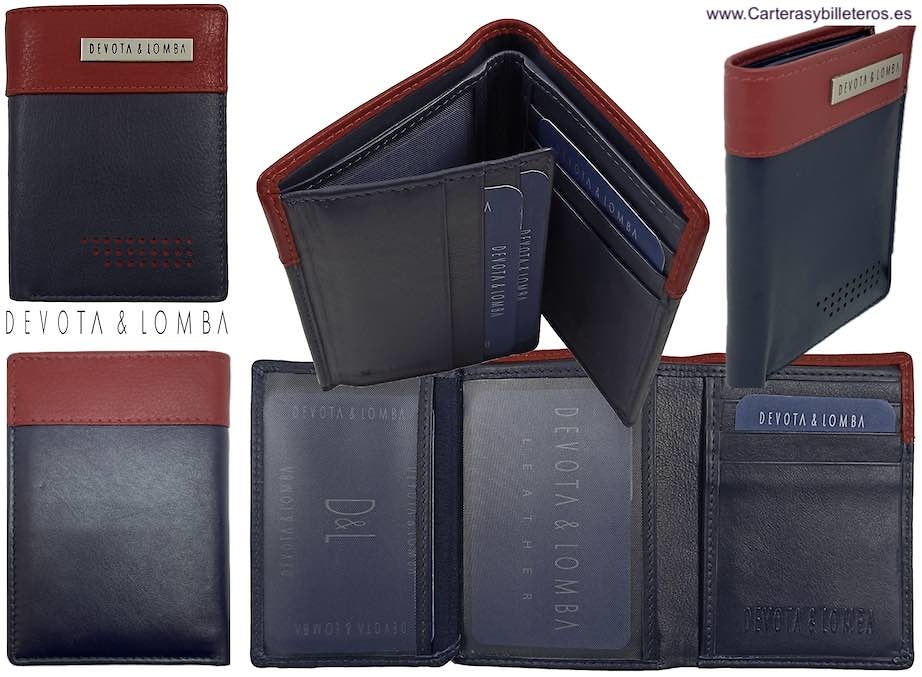 CARD HOLDER WITH DOUBLE WALLET FOR 9 CARDS 