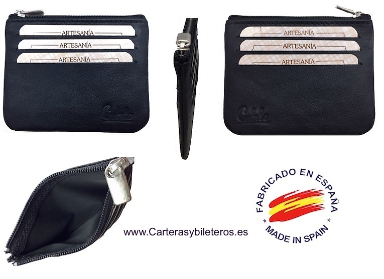 CUBILO BRAND LONG AND EXTRA-FINE LEATHER PURSE CARD HOLDER 6 CARD -COLORS - 