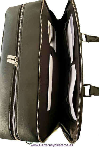 CUBILO BRAND UBRIQUE LEATHER DOCUMENT CARRIER SUITCASE WITH DEPARTMENTS 