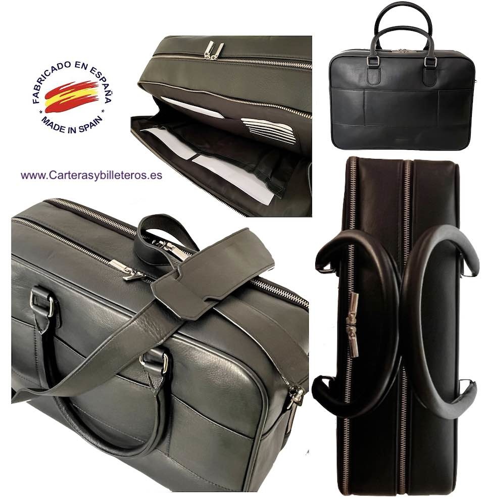 CUBILO BRAND UBRIQUE LEATHER DOCUMENT CARRIER SUITCASE WITH DEPARTMENTS 