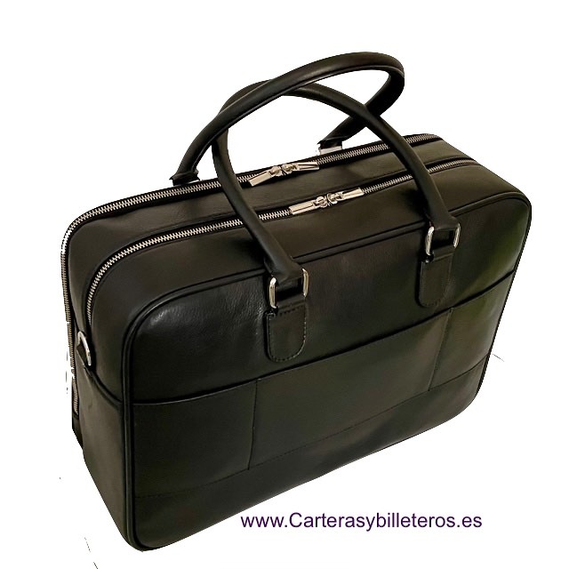 CUBILO BRAND UBRIQUE LEATHER DOCUMENT CARRIER SUITCASE WITH DEPARTMENTS 