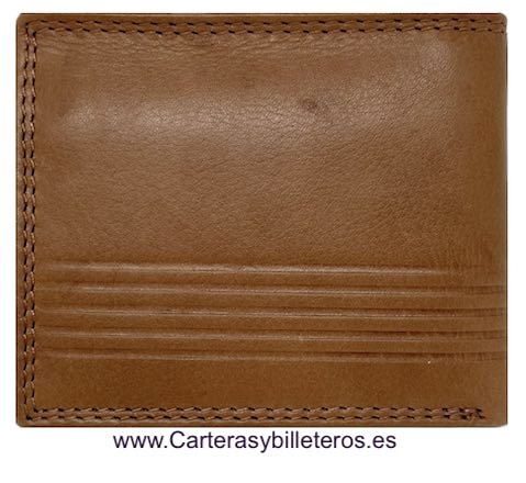 CARTERA MONEDERO TARJETERO HORIZONTAL EN CUERO DE DEBOTA & LOMBA CUERO 