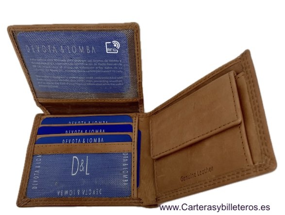 DEBOTA & LOMBA LEATHER HORIZONTAL WALLET CARD HOLDER WALLET 