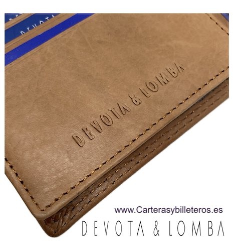 DEBOTA & LOMBA LEATHER HORIZONTAL WALLET CARD HOLDER WALLET 