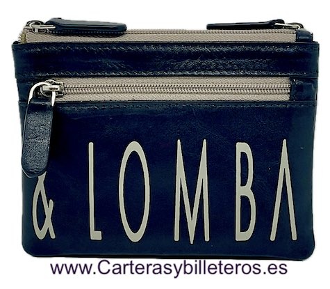 DEVOTA & LOMBA DOUBLE LEATHER CARD HOLDER PURSE 