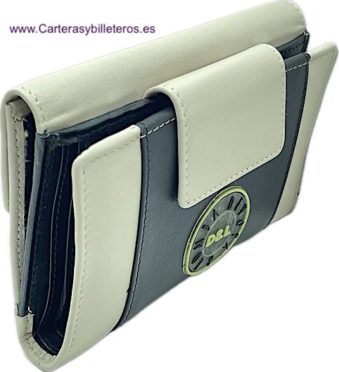 DEVOTA & LOMBA WOMEN'S LEATHER WALLET WITH SUPER CARD HOLDER 