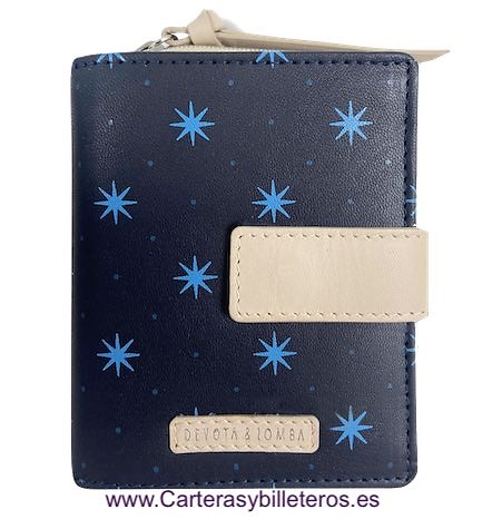 DEVOTA & LOMBA WOMEN'S SMALL LEATHER WALLET 