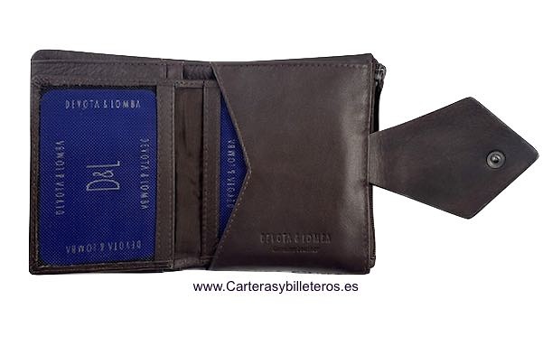 DEVOTA & LOMBA WOMEN'S SMALL WALLET WITH COIN PURSE AND WALLET AND REMOVABLE CARDHOLDER 