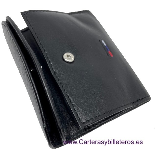 DOUBLE LEATHER PURSE WITH CARD HOLDER 