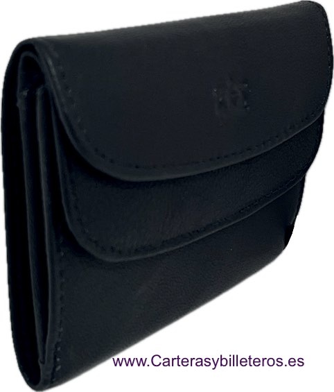 DOUBLE LEATHER PURSE WITH CARD HOLDER 