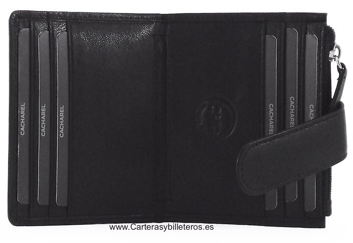 DOUBLE NAPA LEATHER CACHAREL CARD HOLDER 