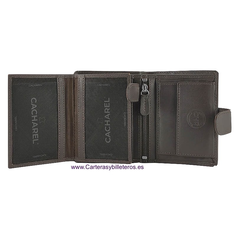 DOUBLE NAPALUX LEATHER CACHAREL CARD HOLDER 13 CARD SILICONE LOGO 