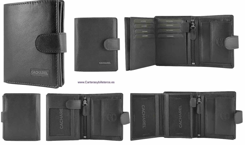 DOUBLE NAPALUX LEATHER CACHAREL CARD HOLDER 13 CARD SILICONE LOGO 