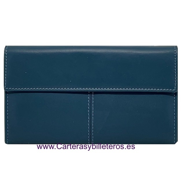 ELEGANT LONG WALLET FOR WOMAN MADE IN LEATHER OF BEEF AND SNAKE 