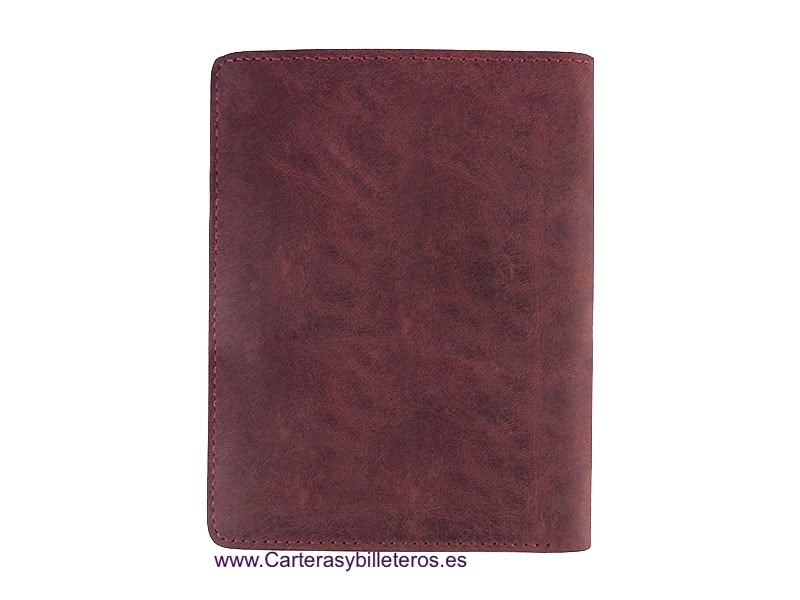 EN'S CARD HOLDER WALLET RETR0 90'S WORN LEATHER 