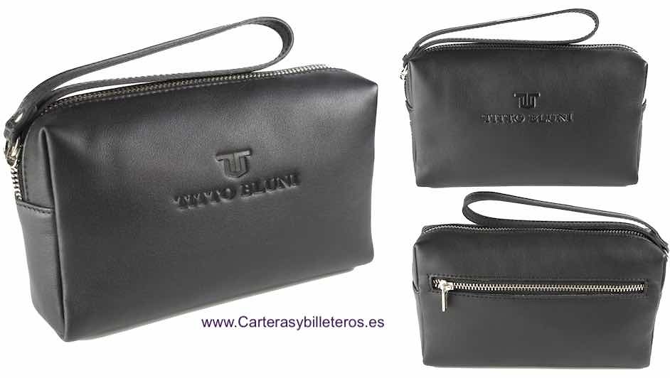 HAND BAG WITH HAND MARK TITTO BLUNI IN LEATHER MADE IN SPAIN 