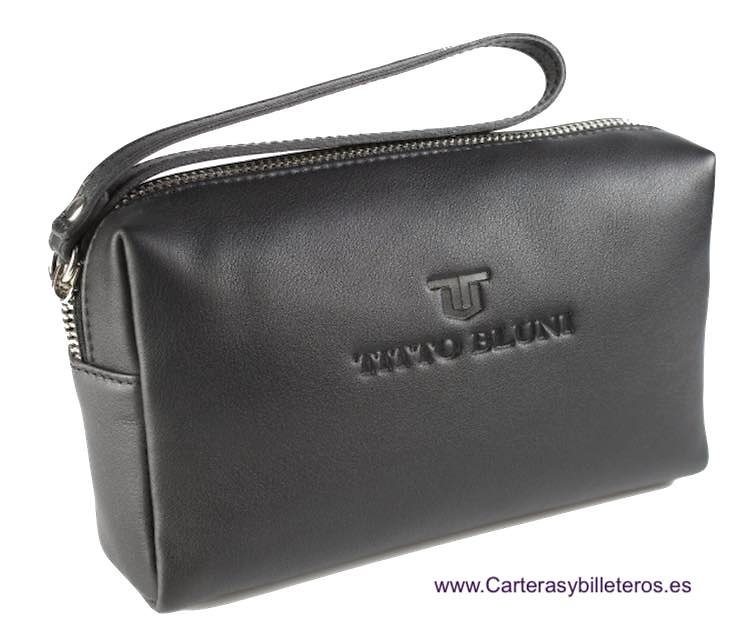 HAND BAG WITH HAND MARK TITTO BLUNI IN LEATHER MADE IN SPAIN 