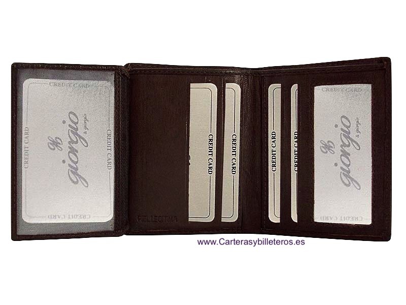 HOLDER WALLET OF LEATHER AUTHENTIC NAPA LUX 