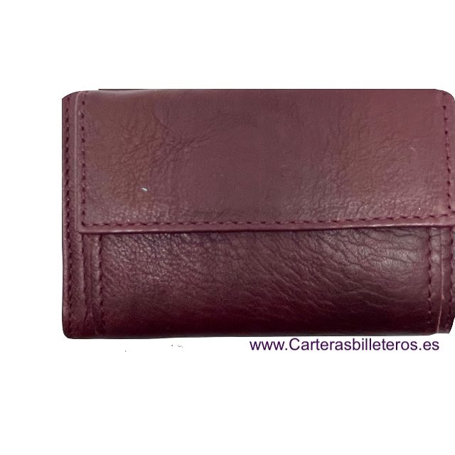 KEY WITH PURSE IN LUXURY LEATHER WITH 6 SNAP MULTISERVICES 