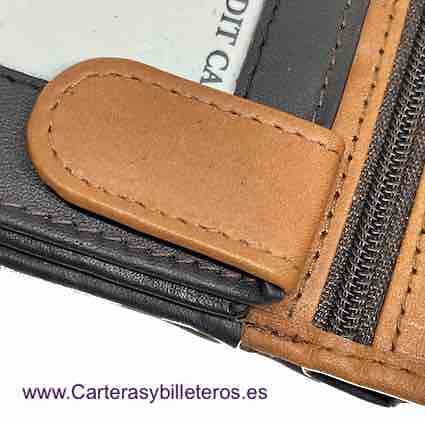 LARGE CAPACITY LEATHER PURSE WALLET 