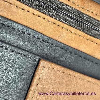 LARGE CAPACITY LEATHER PURSE WALLET 