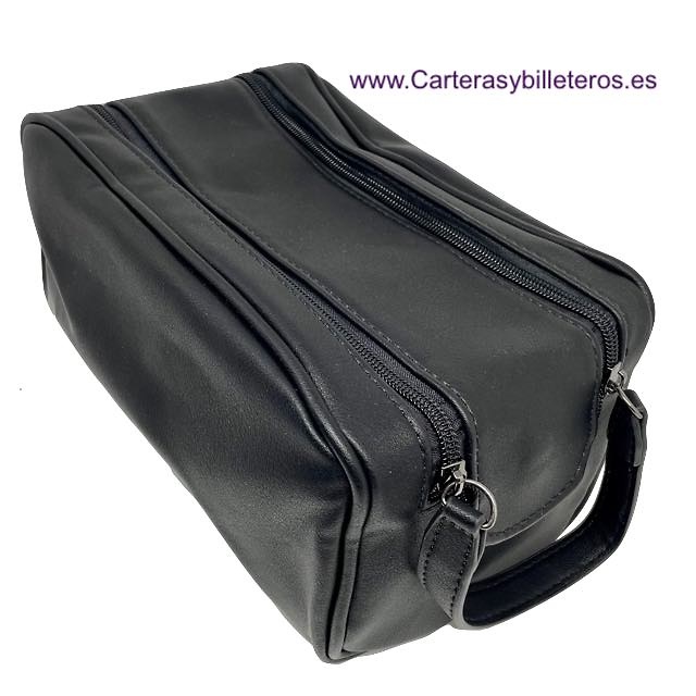 LARGE LEATHER TOILET BAG FOR MEN 