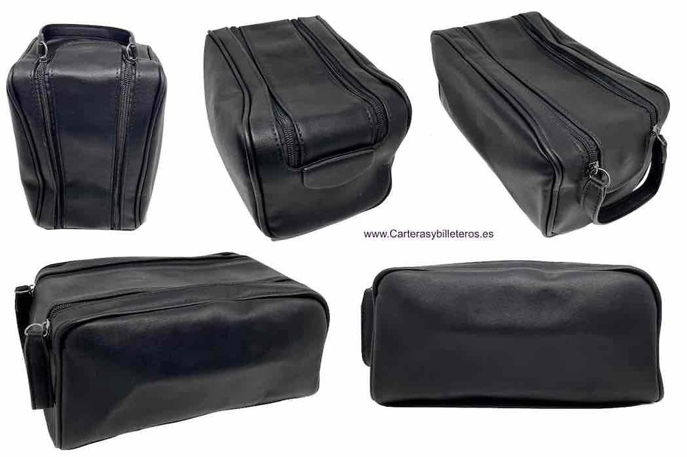 LARGE LEATHER TOILET BAG FOR MEN 