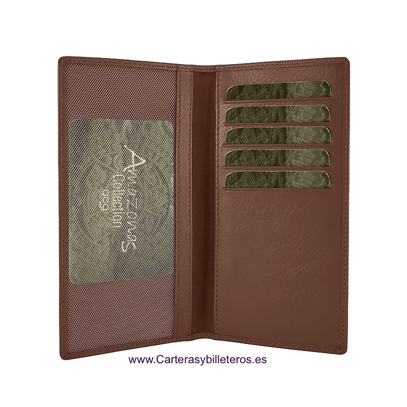 LARGE LEATHER WOMEN'S WALLET WITH SUPER CAPACITY OF CARDS WHEN CARRYING ADDITIONAL REMOVABLE CARD HOLDER = SET TWO PIECES 